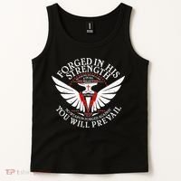 Forged In His Strength Tank Top thumb 2