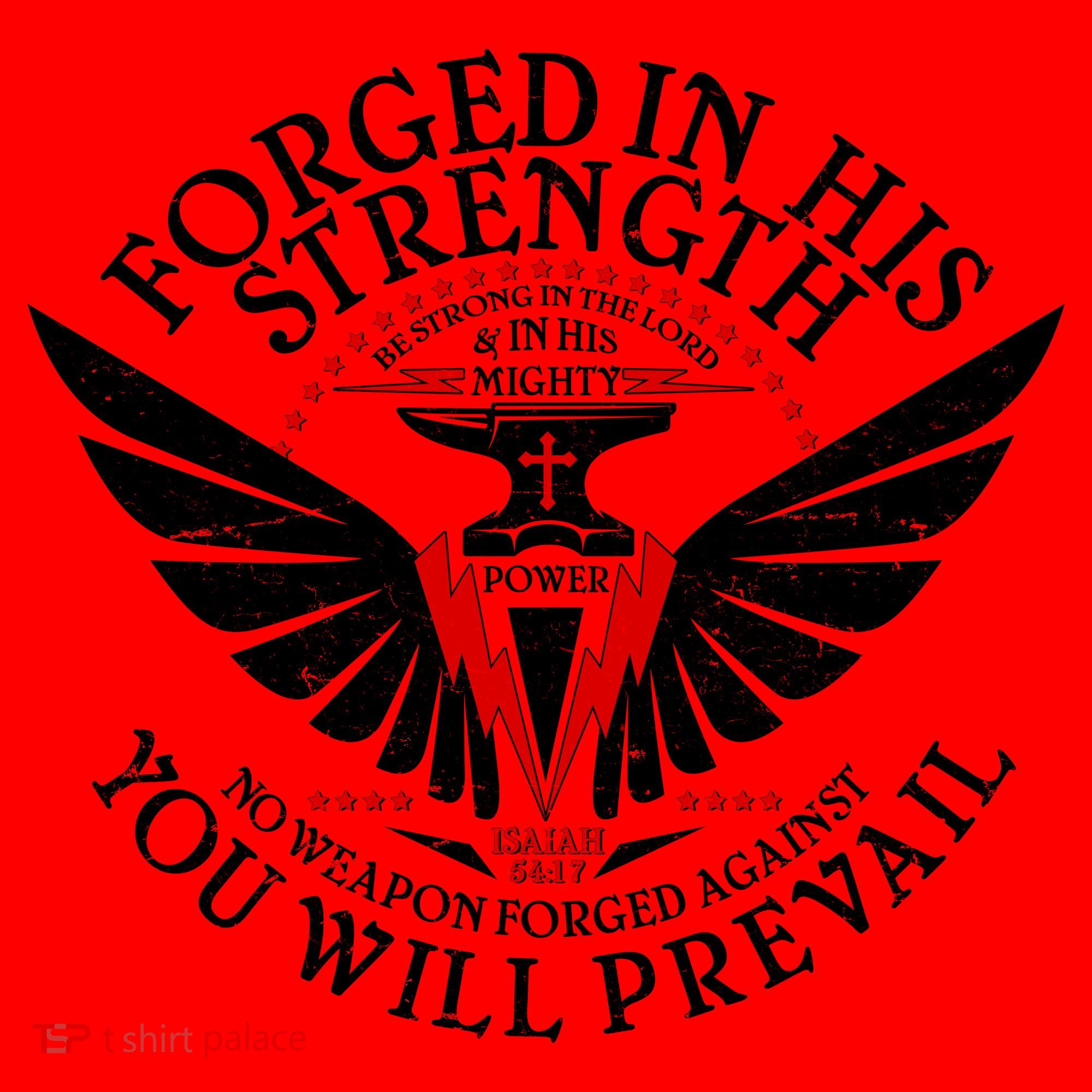 Forged In His Strength Santa Hat