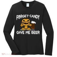 Forget Candy Give Me Beer Women's Long Sleeve Shirt thumb 0