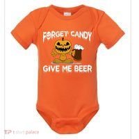 Forget Candy Give Me Beer Baby Bodysuit thumb 0