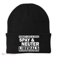 Forget Cats & Dogs Spay Nueter Liberals  Beanie thumb 0