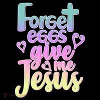 Forget Eggs Give Me Jesus Backpack thumb 2