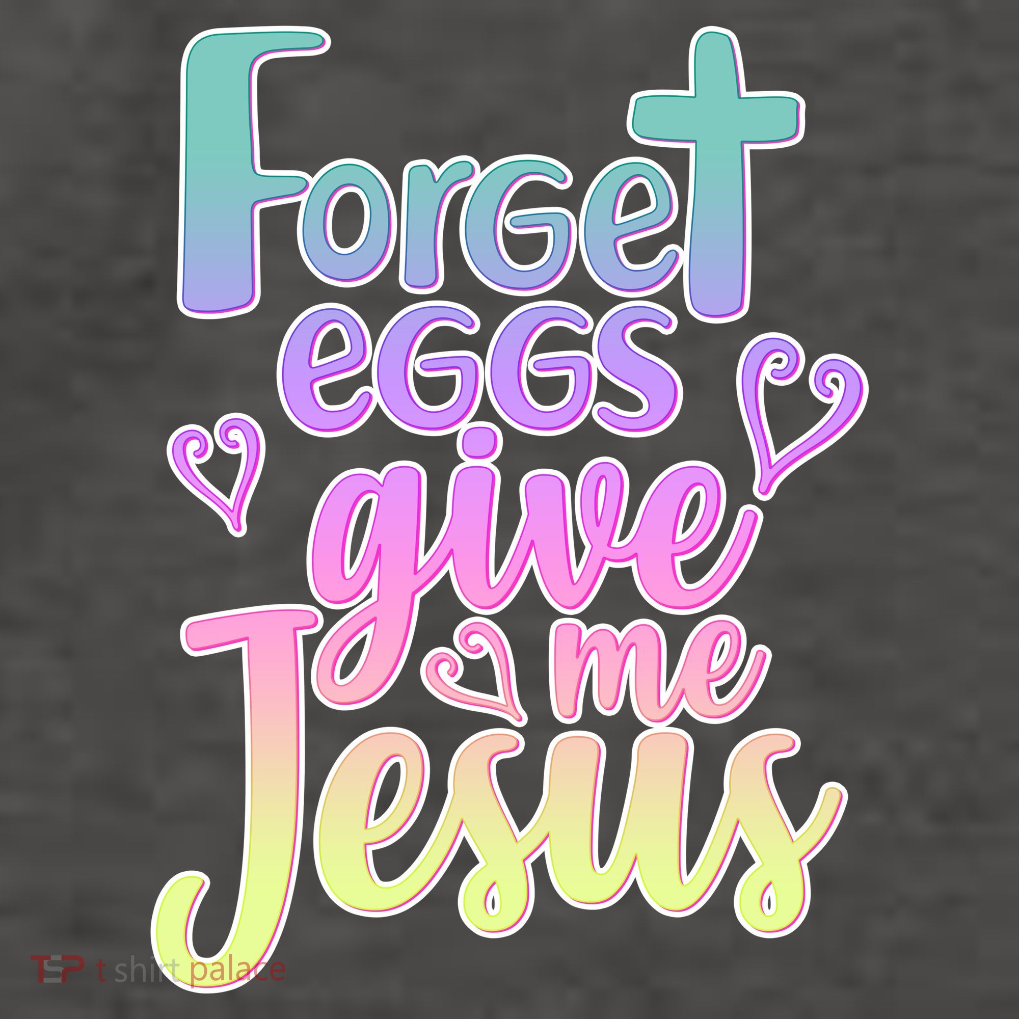 Forget Eggs Give Me Jesus Vector Backpack