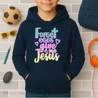 Forget Eggs Give Me Jesus Kids Hoodie thumb 2