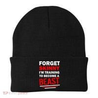 Forget Skinny I'm Training To Become A Beast Beanie thumb 0