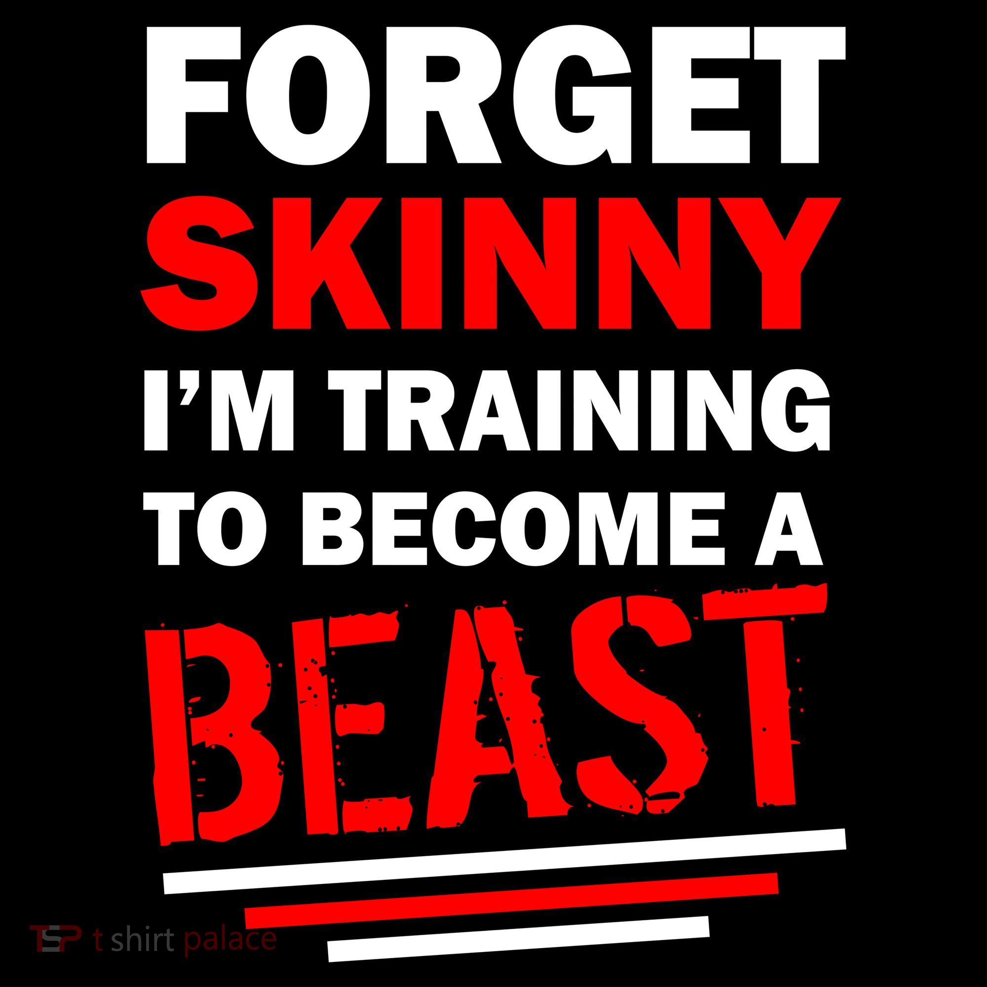 Forget Skinny I'm Training To Become A Beast Ornament