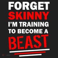 Forget Skinny I'm Training To Become A Beast Hat thumb 2