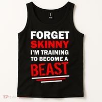 Forget Skinny I'm Training To Become A Beast Tank Top thumb 2