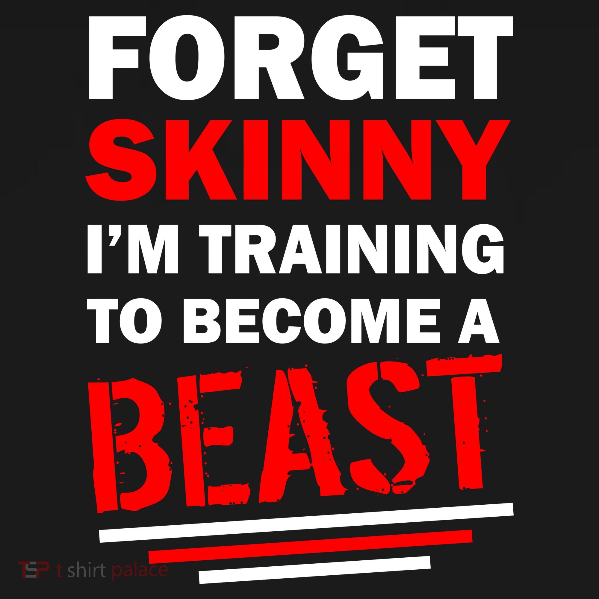 Forget Skinny I'm Training To Become A Beast Kids Long Sleeve Shirt