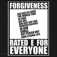 Forgiveness Rated E for Everyone USA-Made Doggie Bandana thumb 2