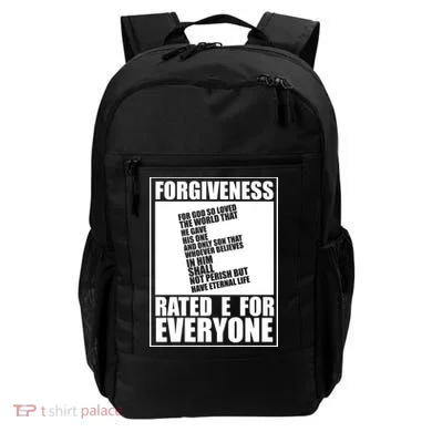 Forgiveness Rated E for Everyone Backpack