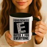 Forgiveness Rated E for Everyone Coffee Mug thumb 3