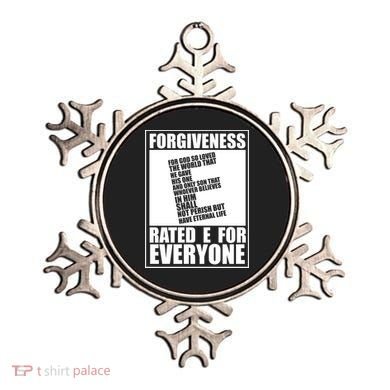 Forgiveness Rated E for Everyone Ornament