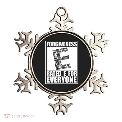 Forgiveness Rated E for Everyone Ornament