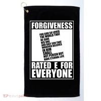 Forgiveness Rated E for Everyone Golf Towel thumb 0