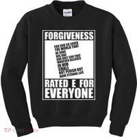 Forgiveness Rated E for Everyone Kids Sweatshirt thumb 0