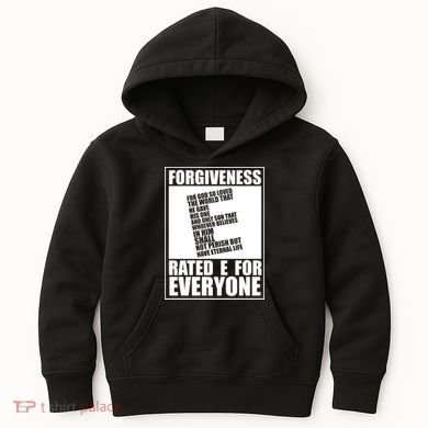 Forgiveness Rated E for Everyone Kids Hoodie