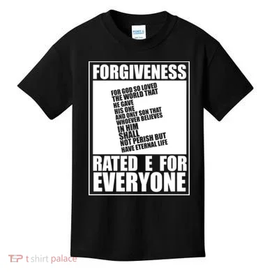 Forgiveness Rated E for Everyone Kids T-Shirt