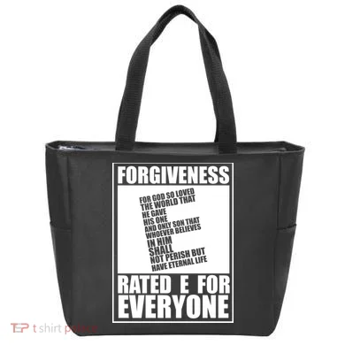 Forgiveness Rated E for Everyone Tote Bag