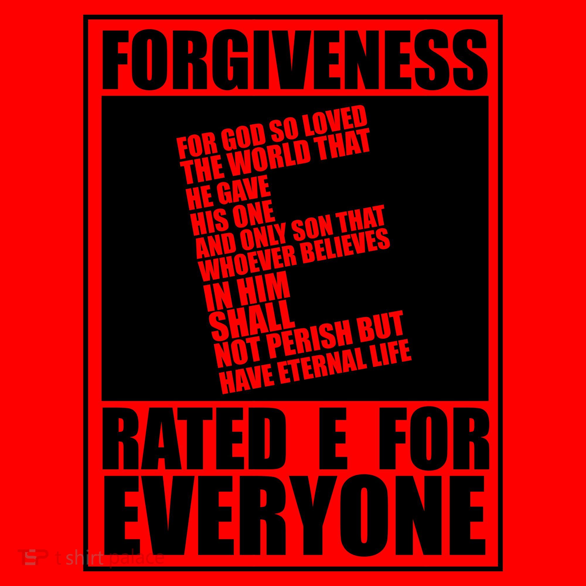 Forgiveness Rated E for Everyone Santa Hat