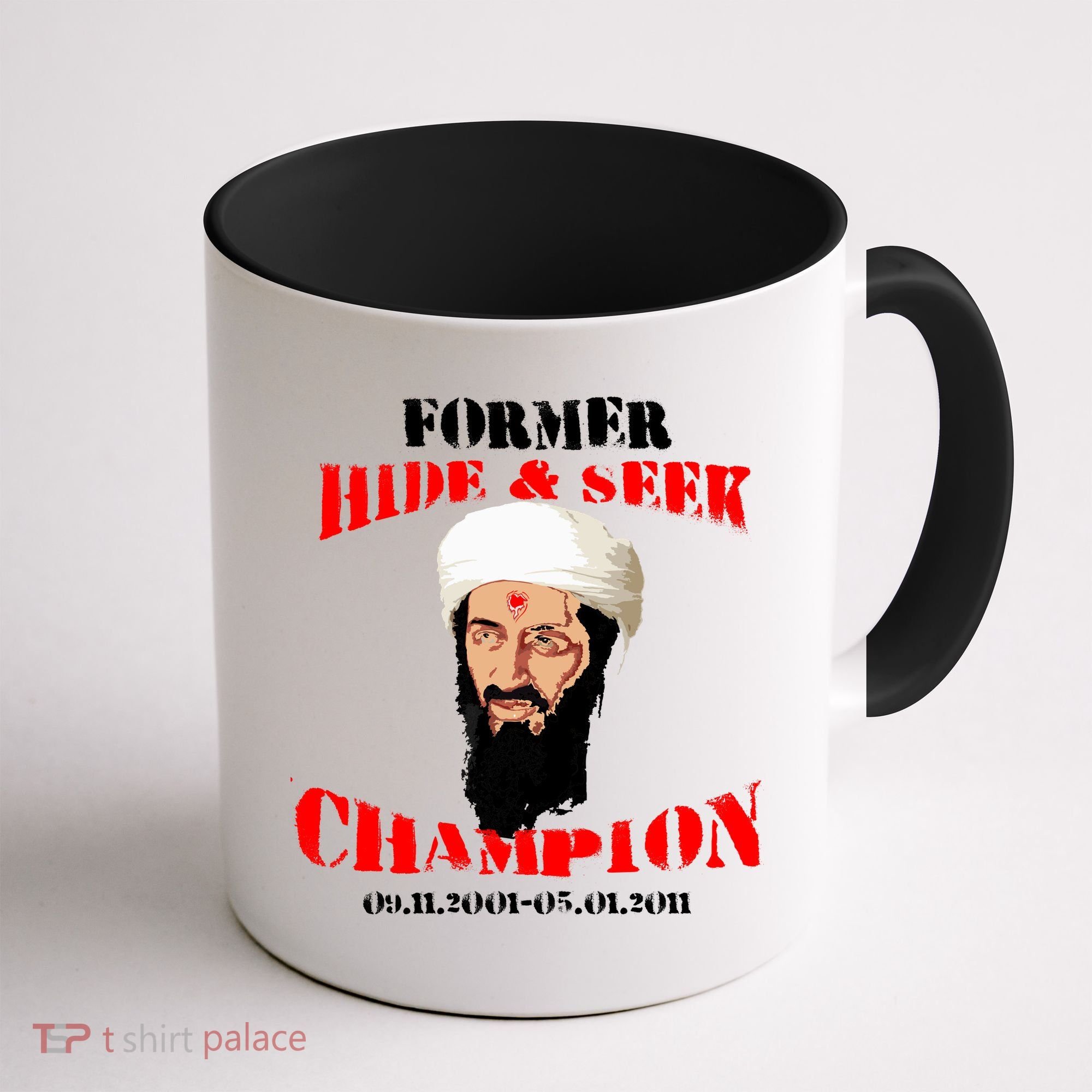 Former Hide and Seek Champion Osama Bin Laden Coffee Mug