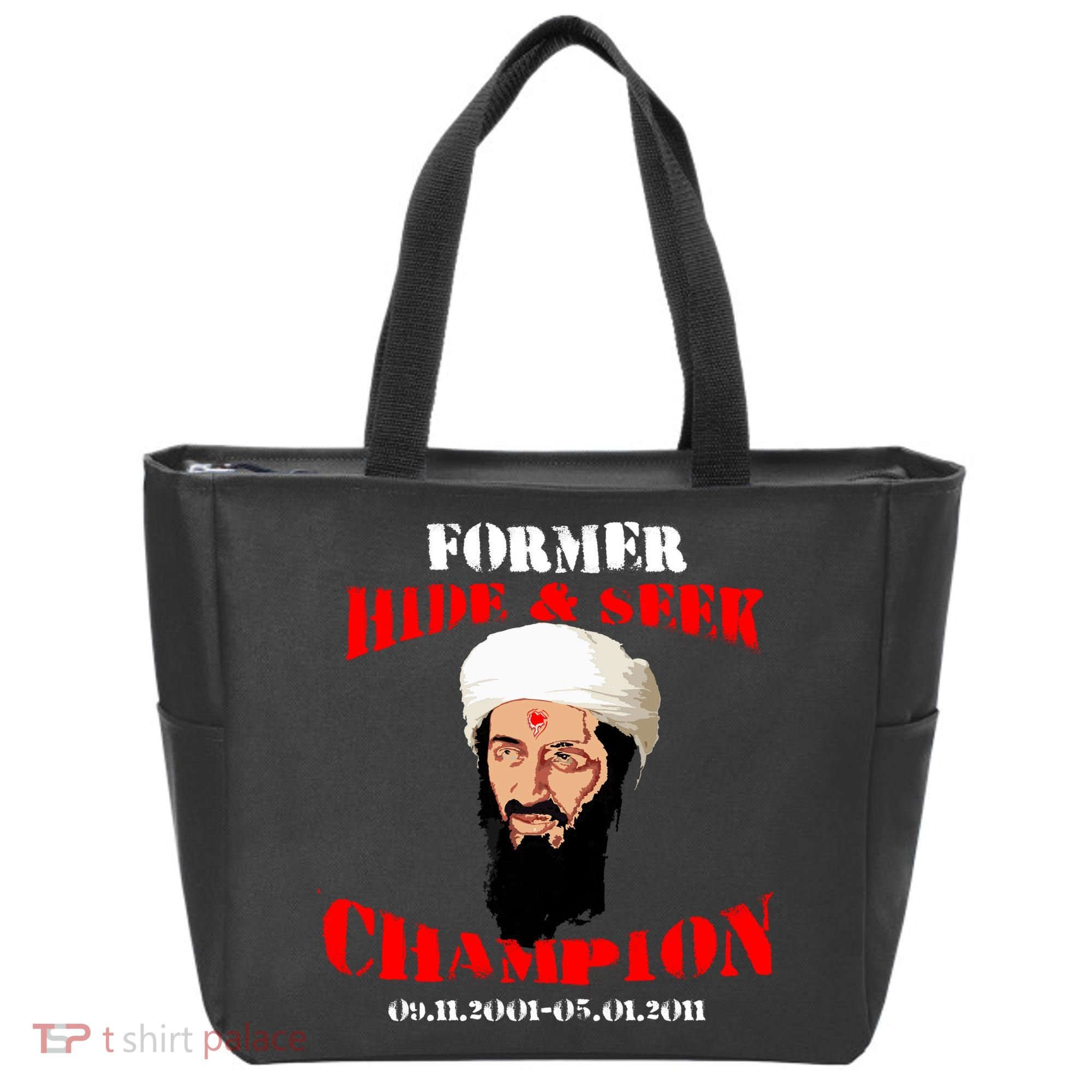Former Hide and Seek Champion Osama Bin Laden Tote Bag