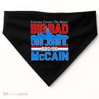 Fortune Favors The Brave DDG-56 USS John S. McCain USA-Made Doggie Bandana thumb 0