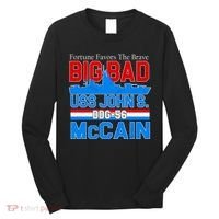 Fortune Favors The Brave DDG-56 USS John S. McCain Long Sleeve Shirt thumb 0