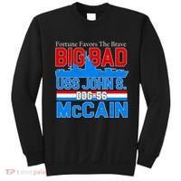 Fortune Favors The Brave DDG-56 USS John S. McCain Sweatshirt thumb 0