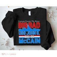 Fortune Favors The Brave DDG-56 USS John S. McCain Sweatshirt thumb 2