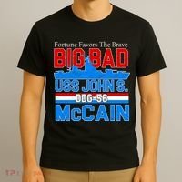 Fortune Favors The Brave DDG-56 USS John S. McCain T-Shirt thumb 3
