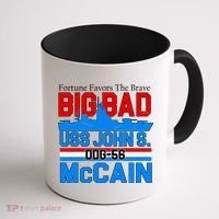 Fortune Favors The Brave DDG-56 USS John S. McCain Coffee Mug thumb 1