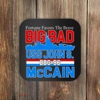 Fortune Favors The Brave DDG-56 USS John S. McCain Coaster thumb 0