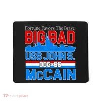 Fortune Favors The Brave DDG-56 USS John S. McCain Mousepad thumb 0