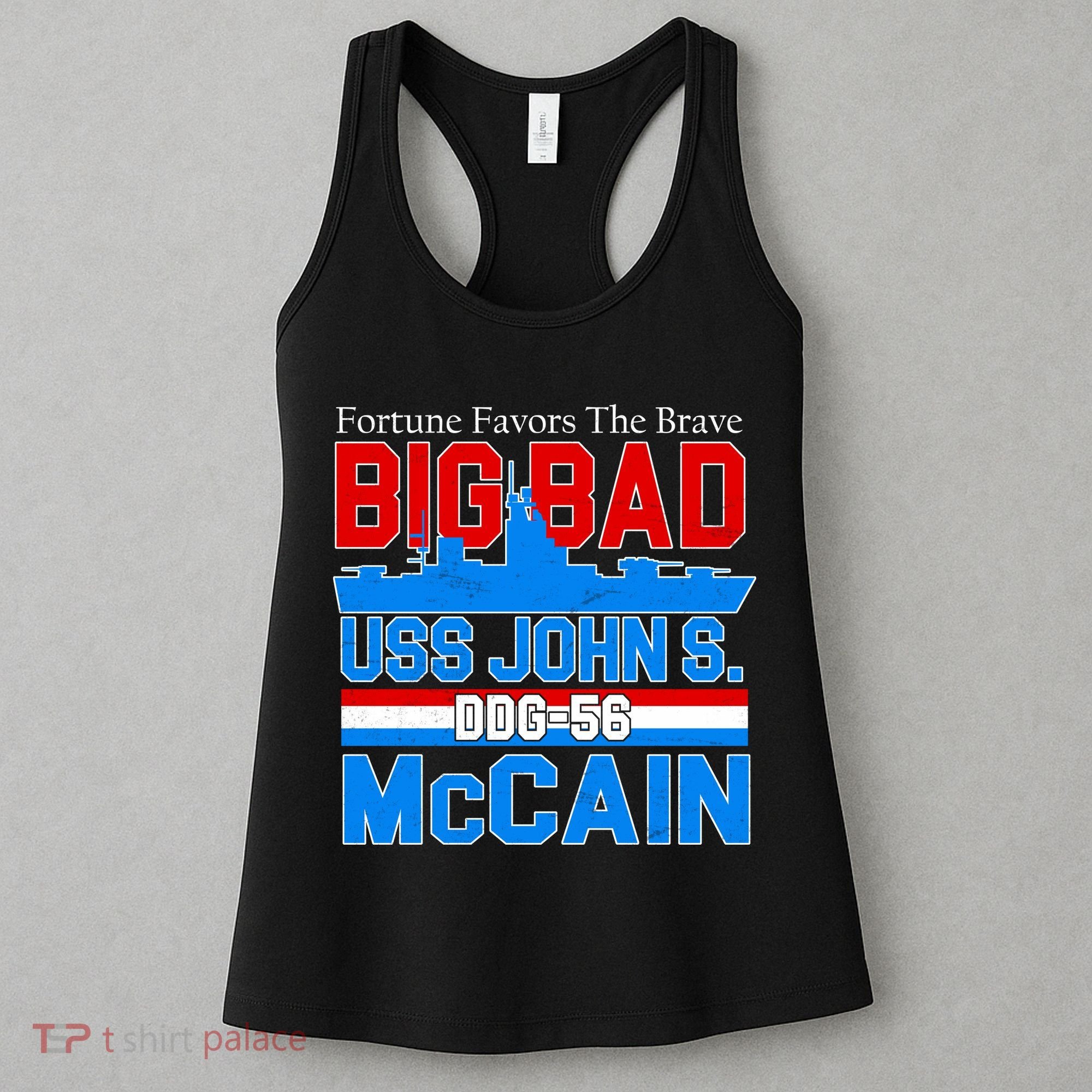 Fortune Favors The Brave DDG-56 USS John S. McCain Women's Tank Top