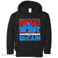 Fortune Favors The Brave DDG-56 USS John S. McCain Toddler Hoodie thumb 0