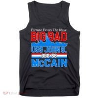 Fortune Favors The Brave DDG-56 USS John S. McCain Tank Top thumb 0