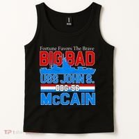Fortune Favors The Brave DDG-56 USS John S. McCain Tank Top thumb 2