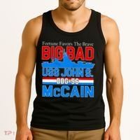 Fortune Favors The Brave DDG-56 USS John S. McCain Tank Top thumb 3