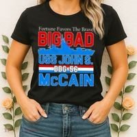 Fortune Favors The Brave DDG-56 USS John S. McCain Women's T-Shirt thumb 2