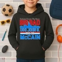 Fortune Favors The Brave DDG-56 USS John S. McCain Kids Hoodie thumb 2