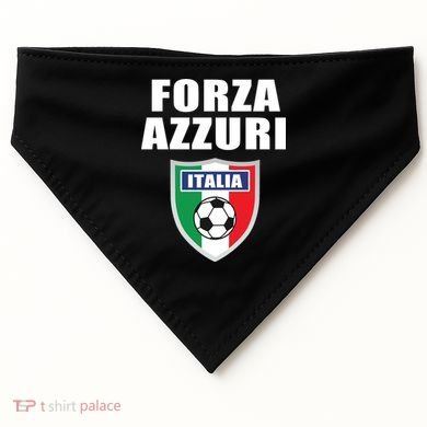 Forza Azzuri Italia Soccer USA-Made Doggie Bandana