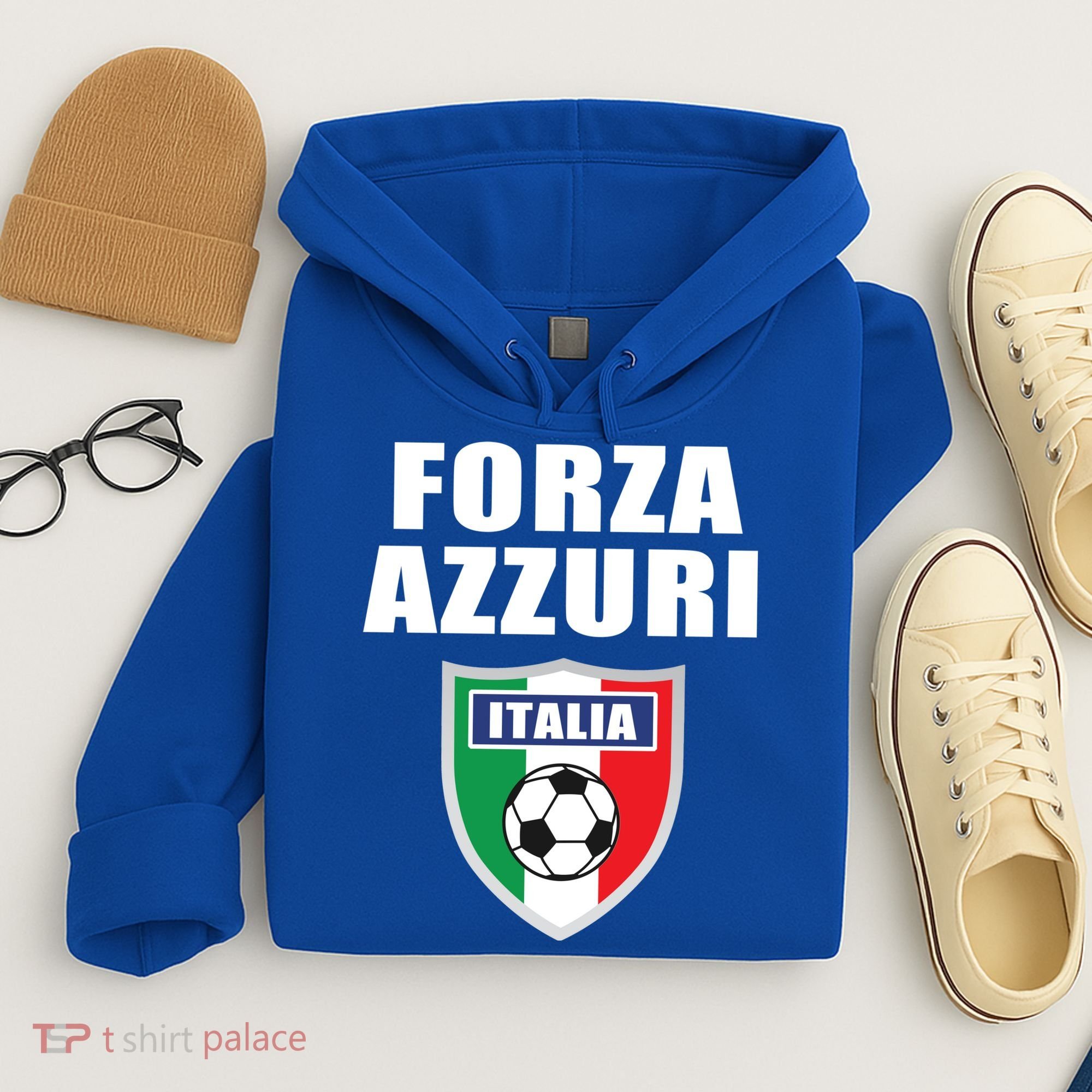 Forza Azzuri Italia Soccer Hoodie