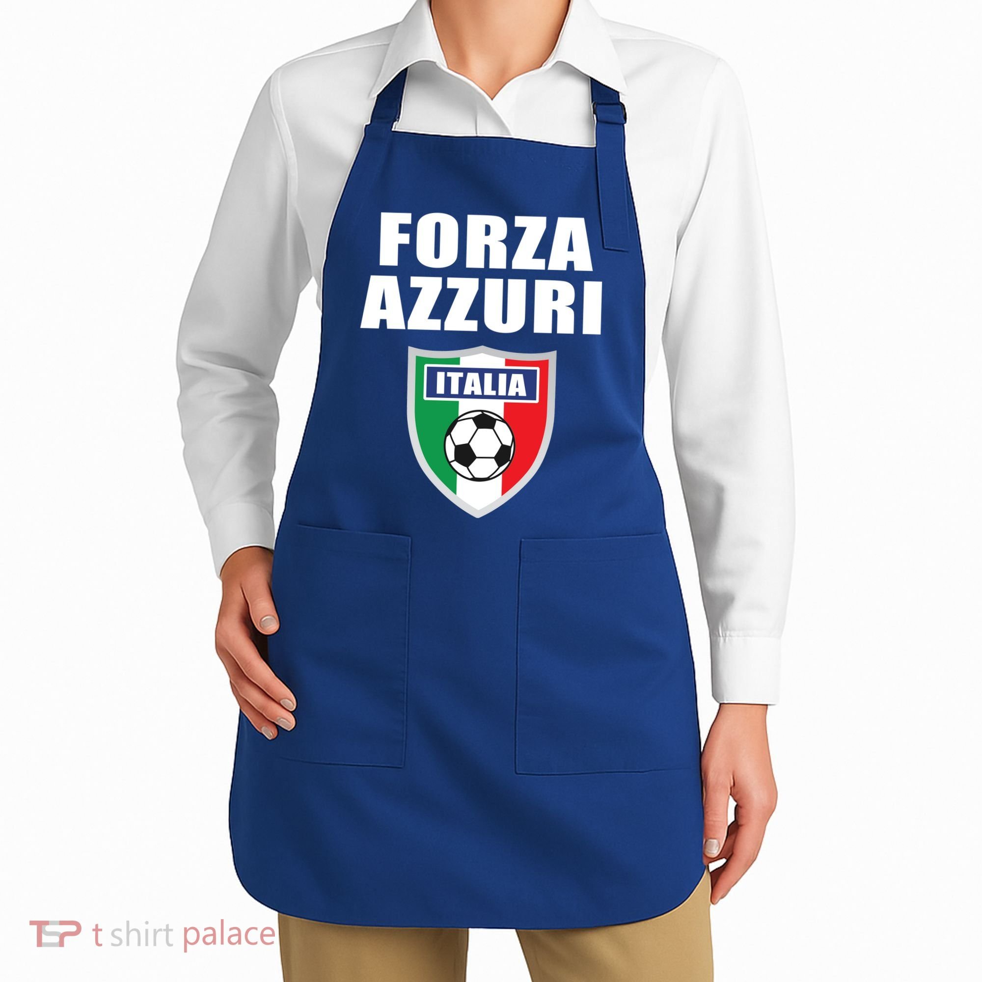 Forza Azzuri Italia Soccer Apron