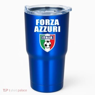Forza Azzuri Italia Soccer Tumbler