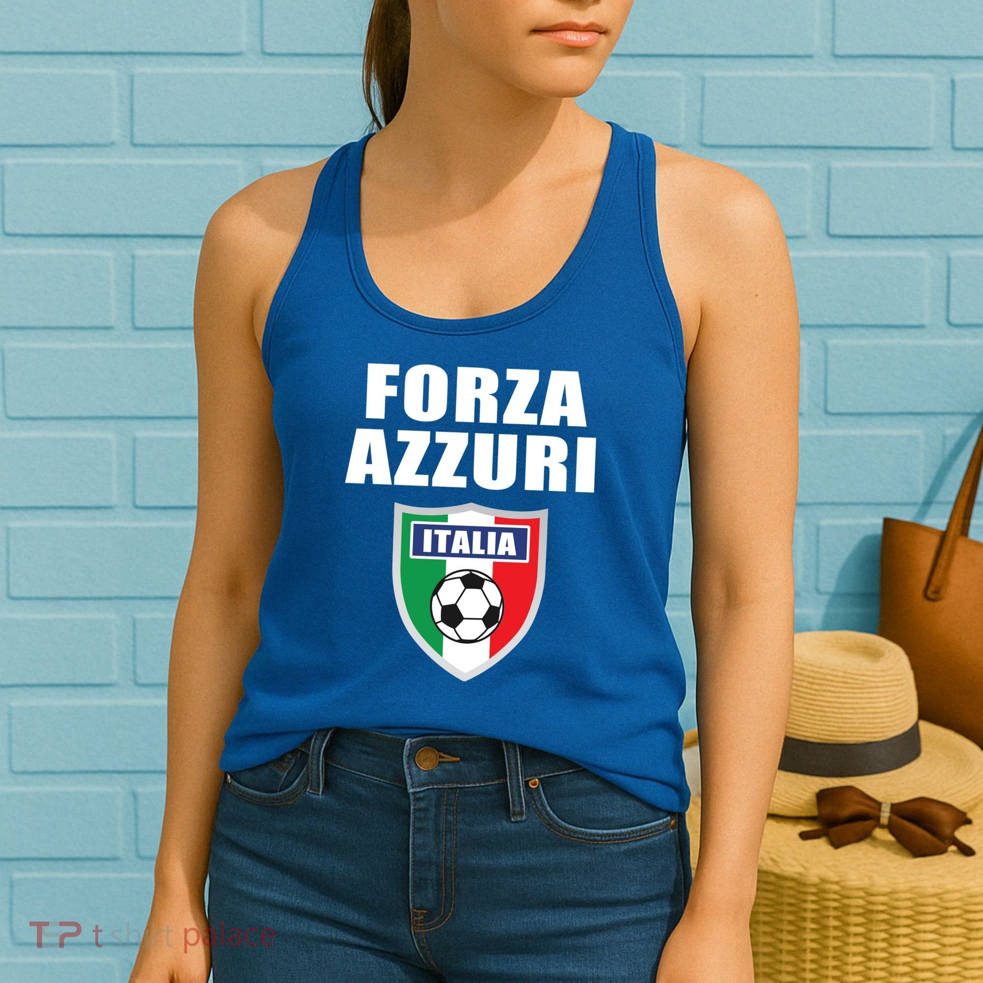 Forza Azzuri Italia Soccer Women's Tank Top