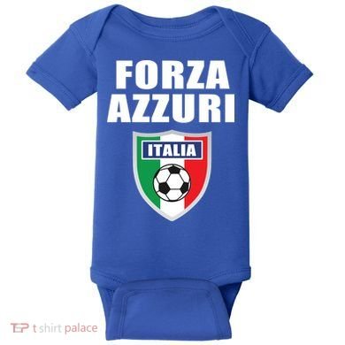 Forza Azzuri Italia Soccer Baby Bodysuit