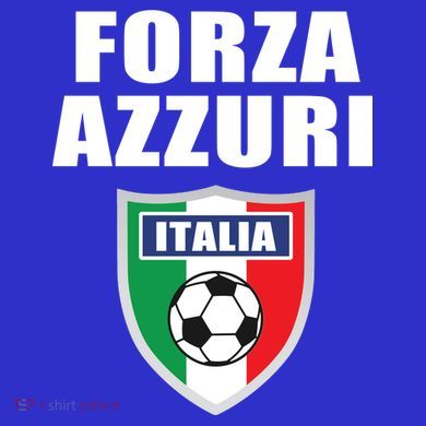 Forza Azzuri Italia Soccer Tie-Dye Long Sleeve Shirt
