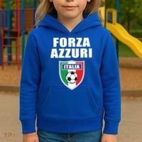 Forza Azzuri Italia Soccer Kids Hoodie thumb 3