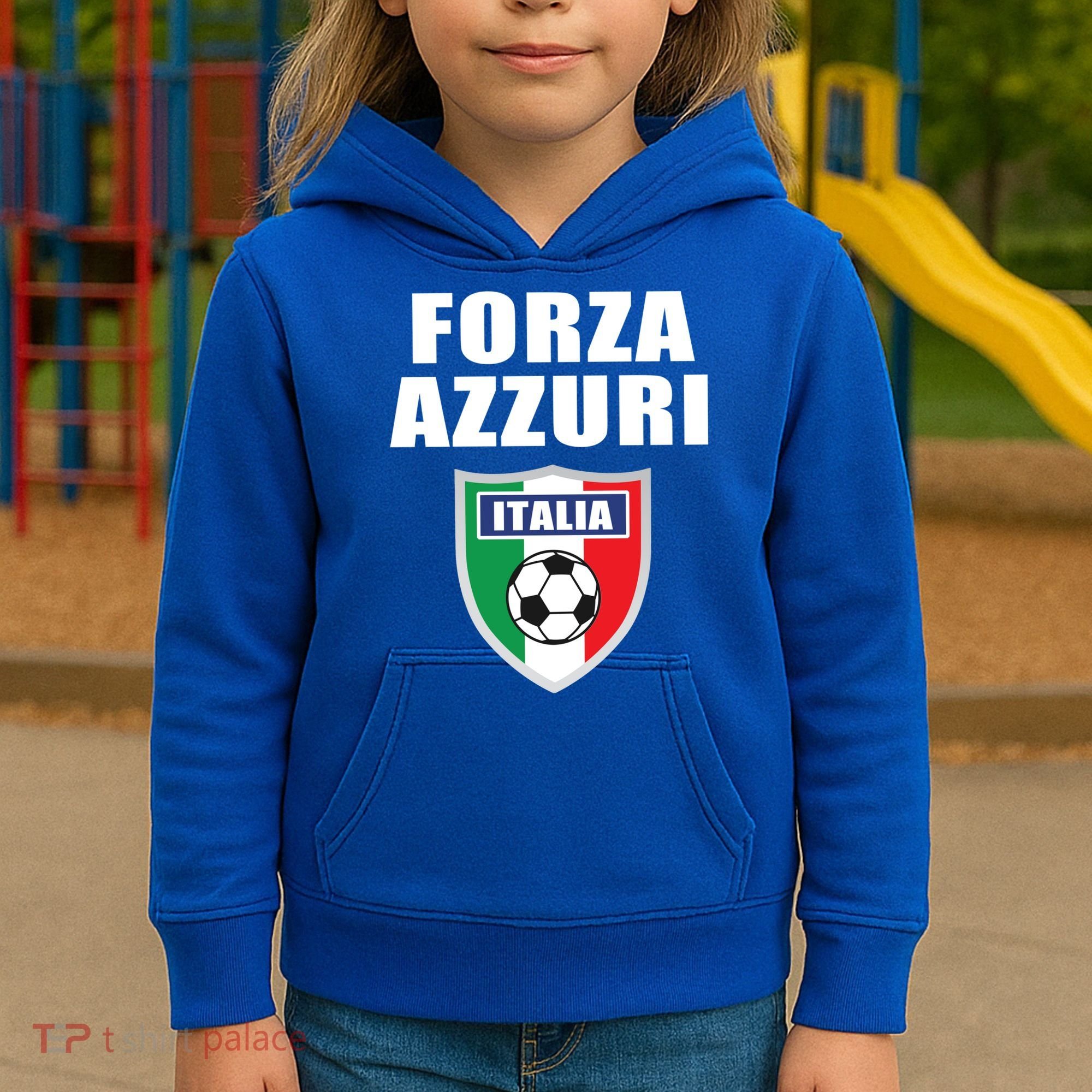 Forza Azzuri Italia Soccer Kids Hoodie